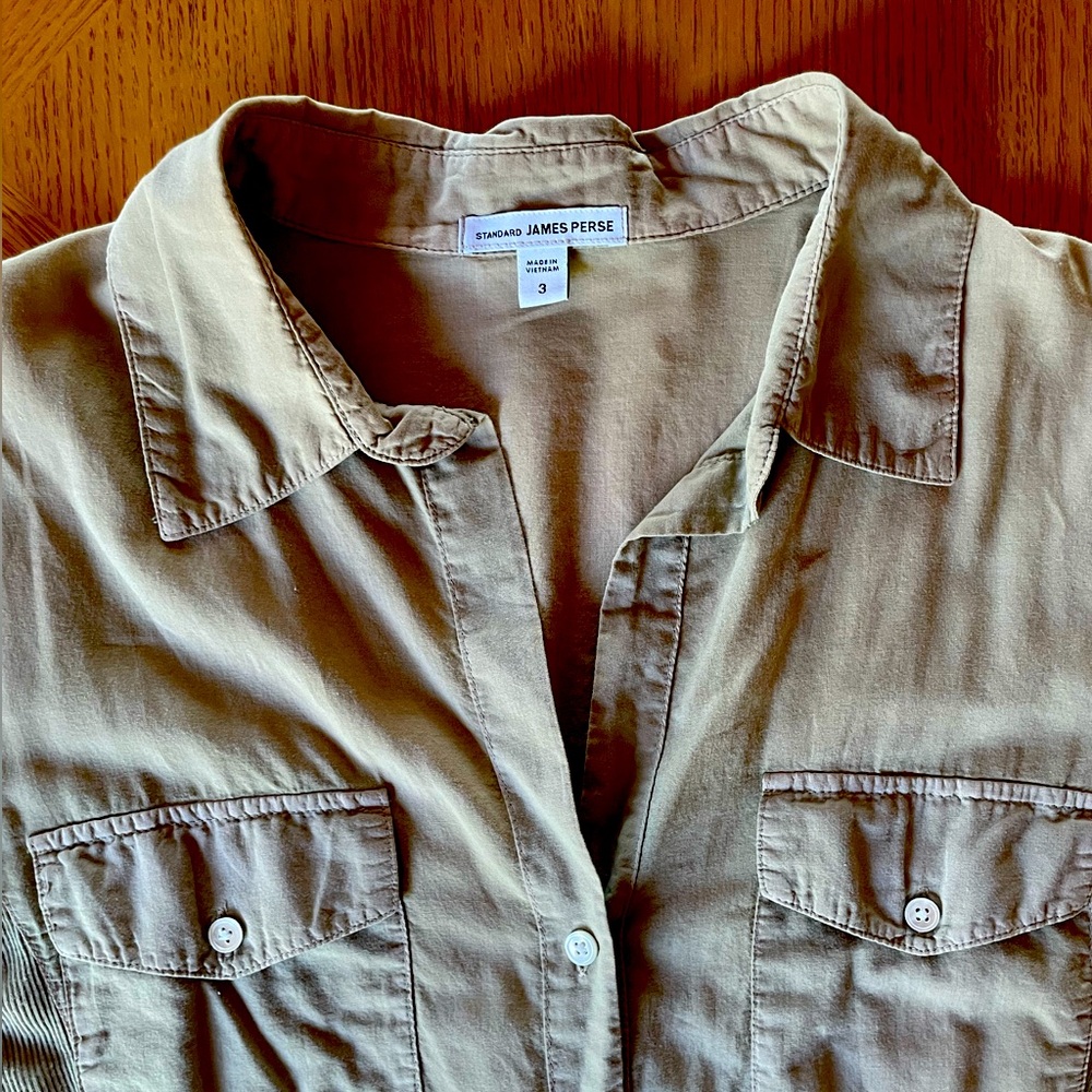 James Perse linen Button Up